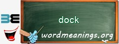 WordMeaning blackboard for dock